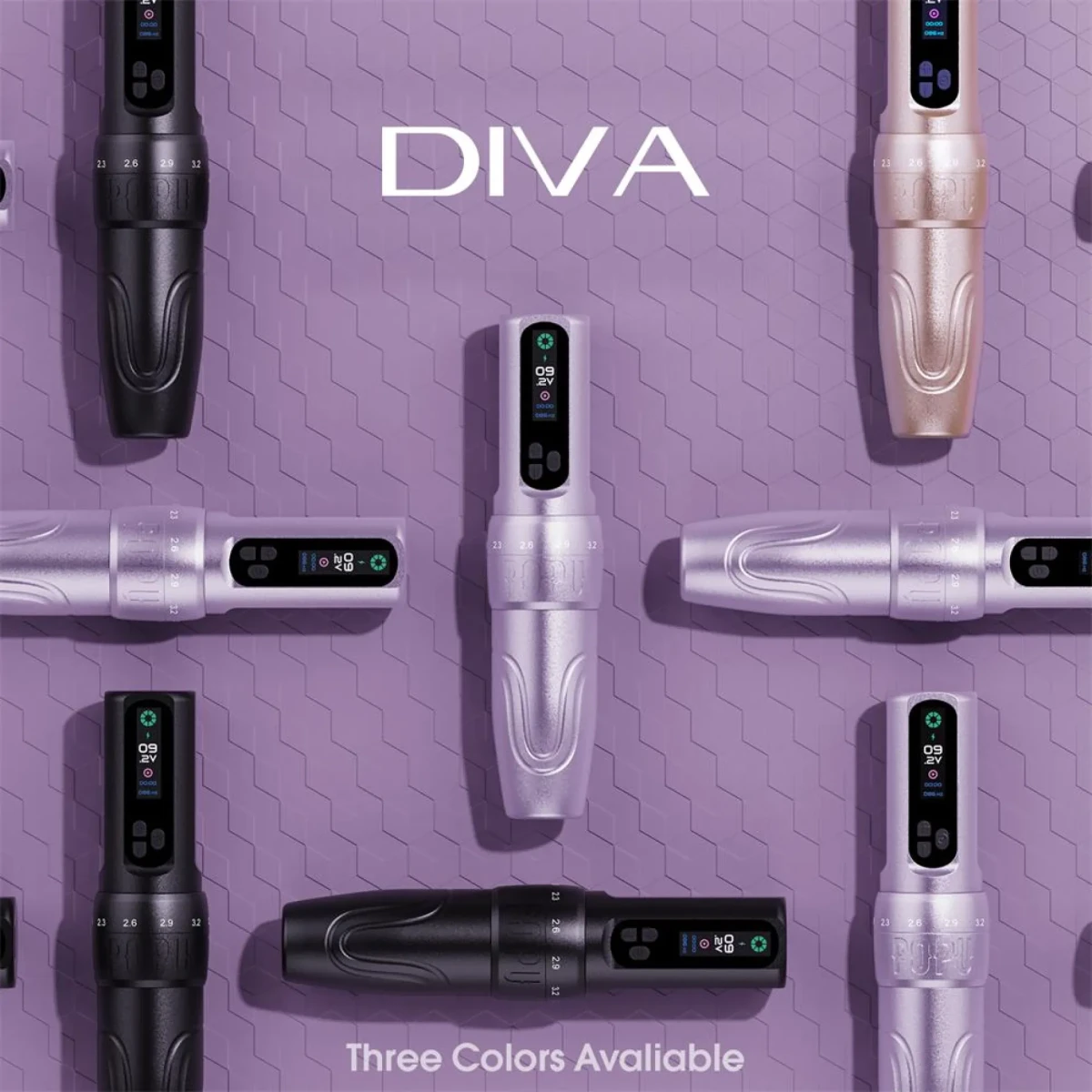 POPU DIVA bežična mašinica za trajnu šminku PURPLE PMU & SMP Wireless Pen